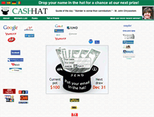 Tablet Screenshot of cashhat.com